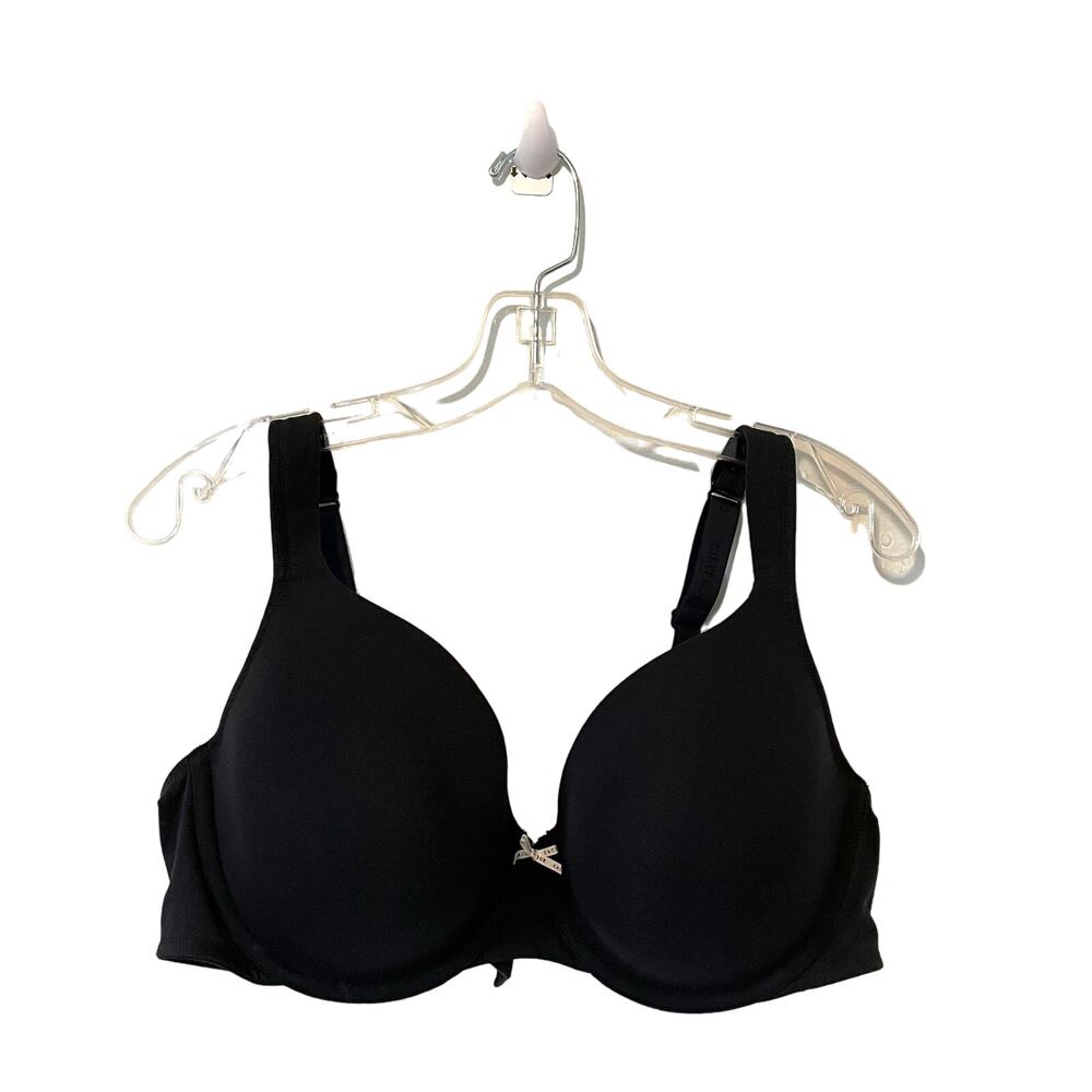 Cacique Padded Cotton Underwire Bra Black Size 44C